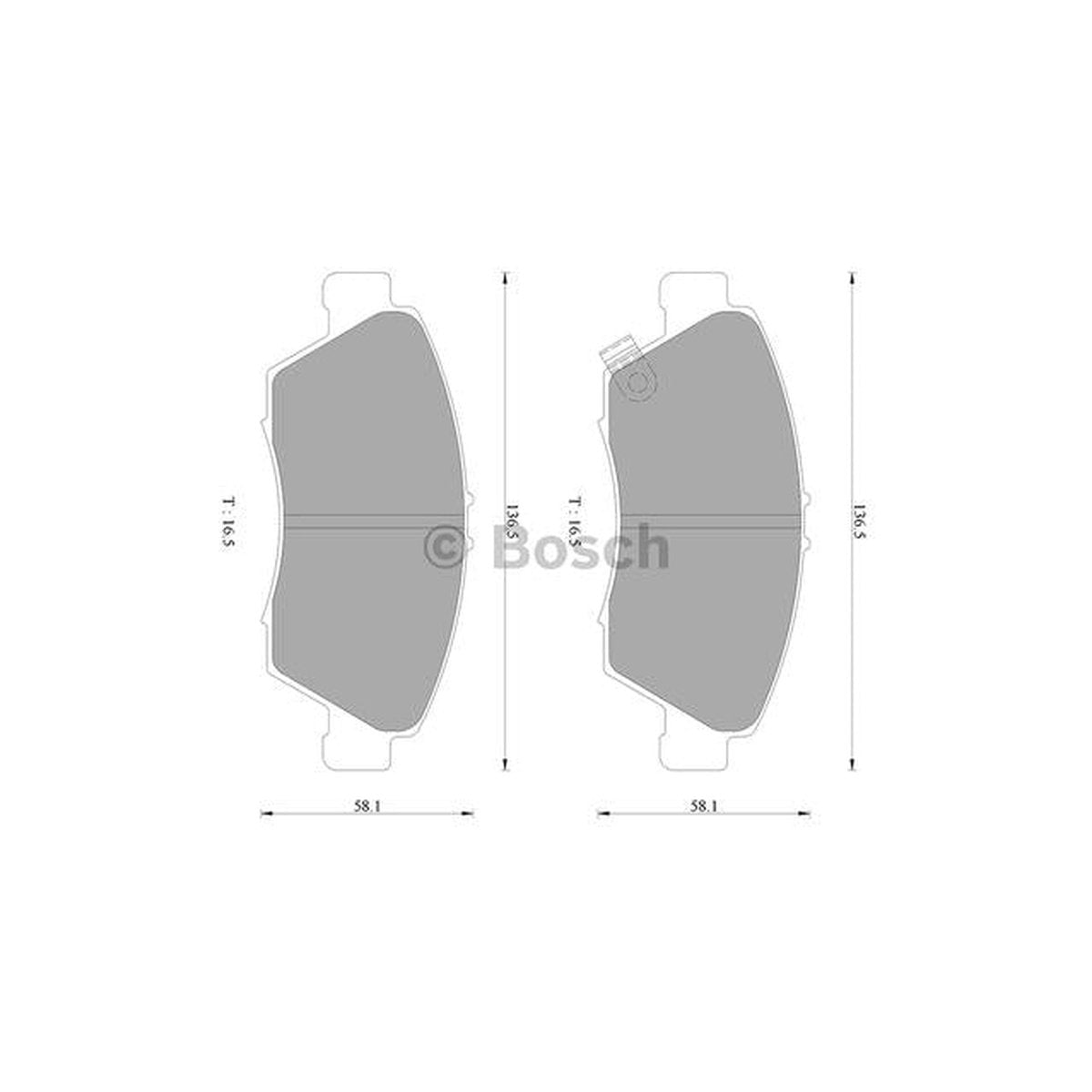 Bosch Blue Line Brake Pad Set Front DB1286BL