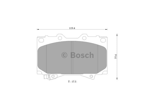 Bosch Blue Line Brake Pad Set Front DB1365BL