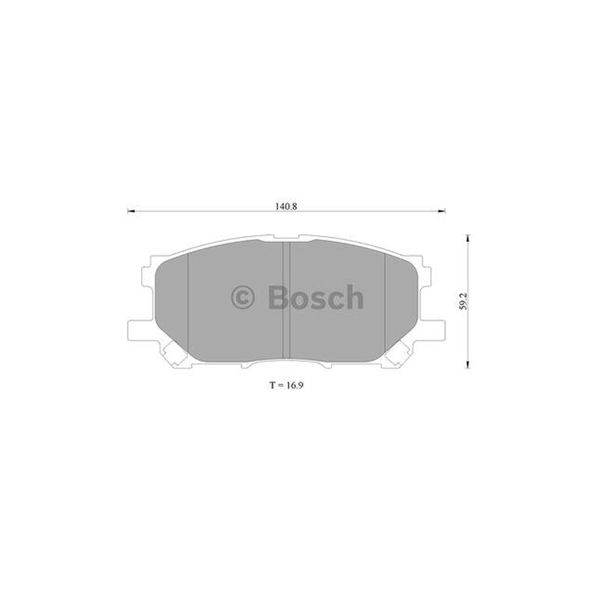 Bosch Blue Line Brake Pad Set Front DB1517BL