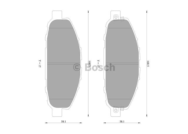 Bosch Blue Line Brake Pad Set Front DB1769BL