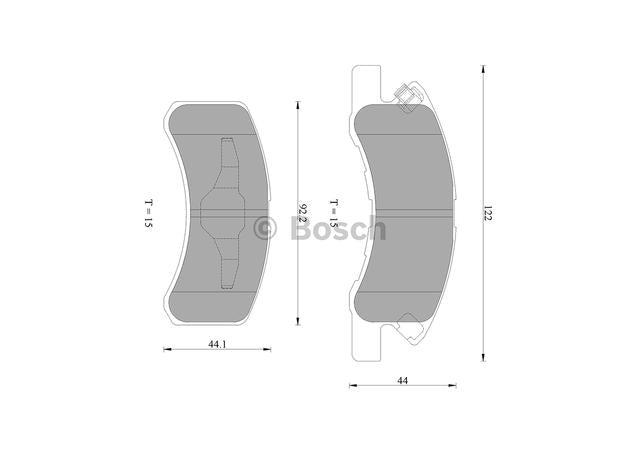 Bosch Blue Line Brake Pad Set Front DB1912BL