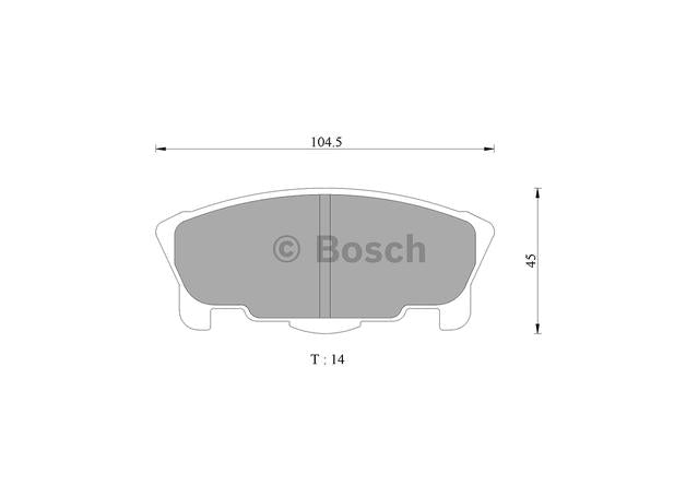 Bosch Blue Line Brake Pad Set Front DB1343BL