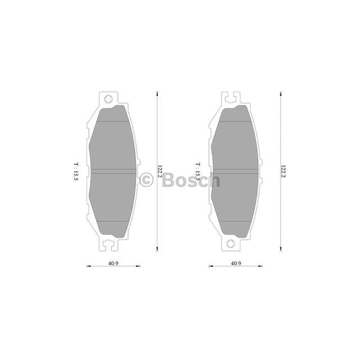 Bosch Blue Line Brake Pad Set Rear DB1420BL