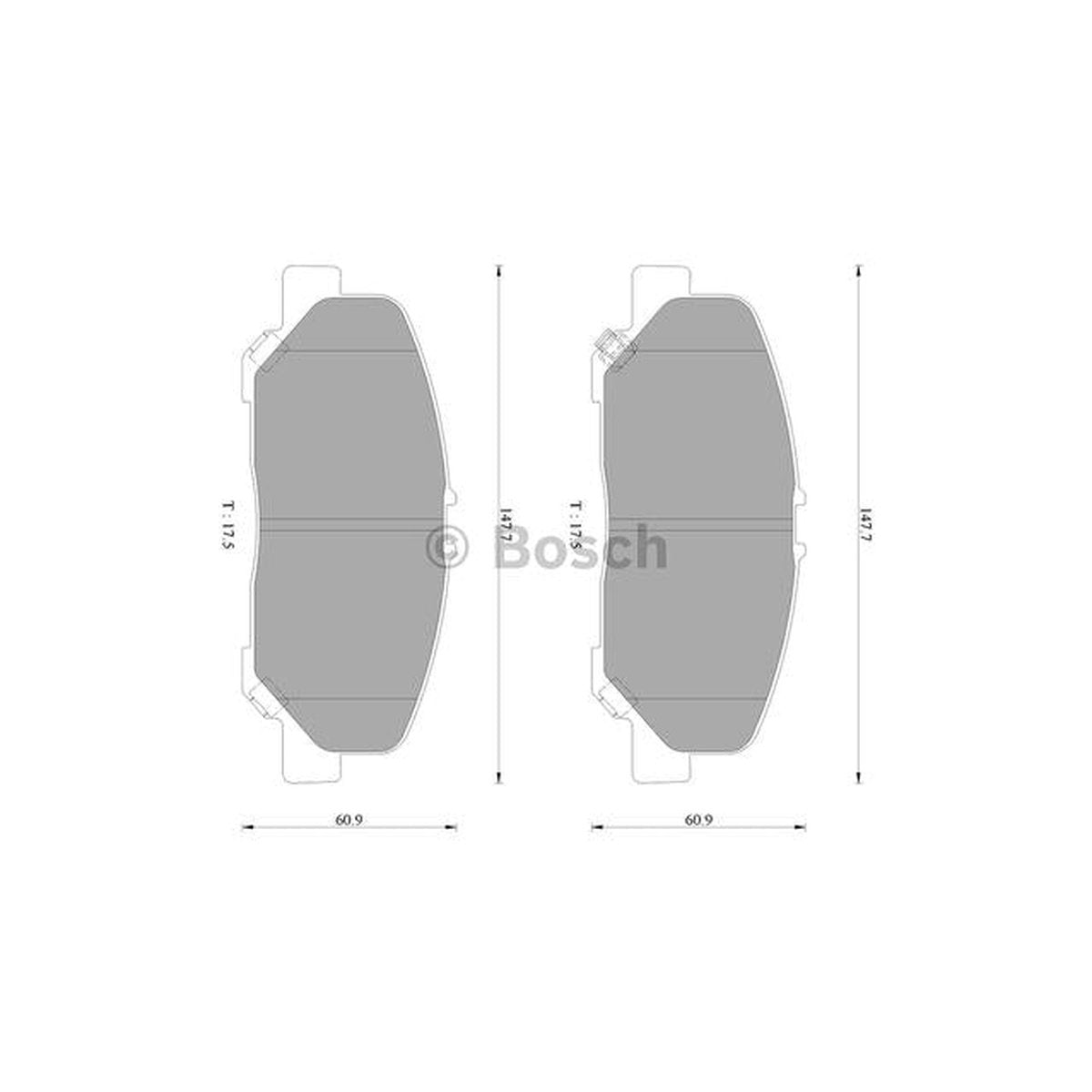 Bosch Blue Line Brake Pad Set Front DB1913BL