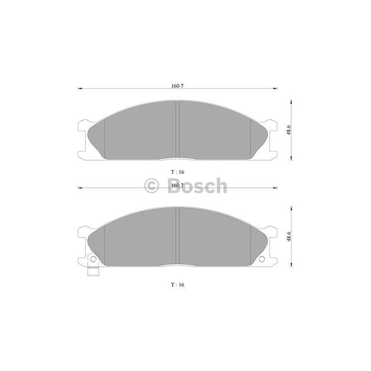 Bosch Blue Line Brake Pad Set Front DB438BL