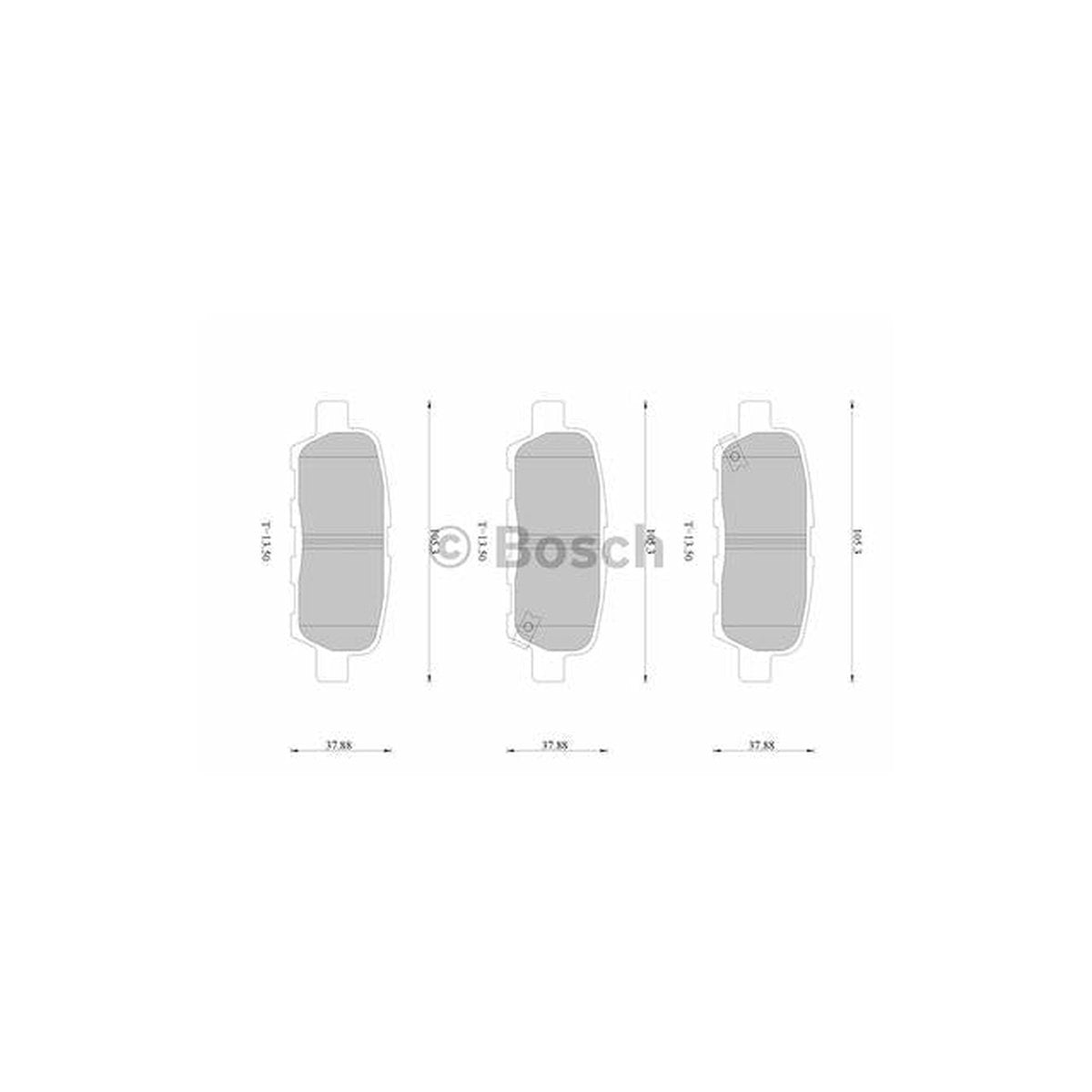 Bosch Blue Line Brake Pad Set Rear DB1509BL