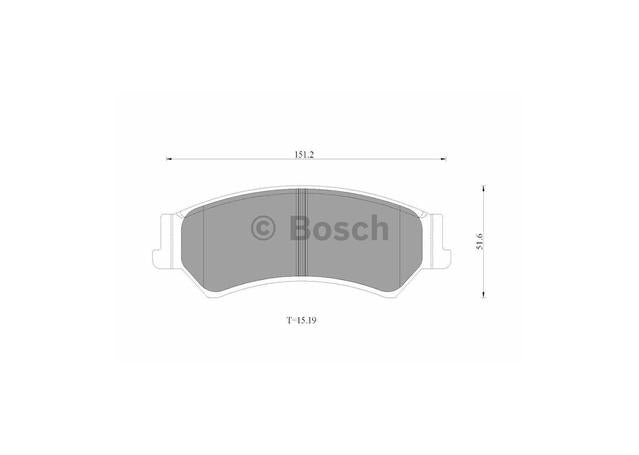 Bosch Blue Line Brake Pad Set Rear DB1675BL