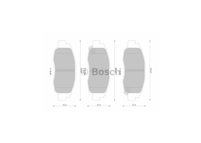 Bosch Blue Line Brake Pad Set Front DB1391BL