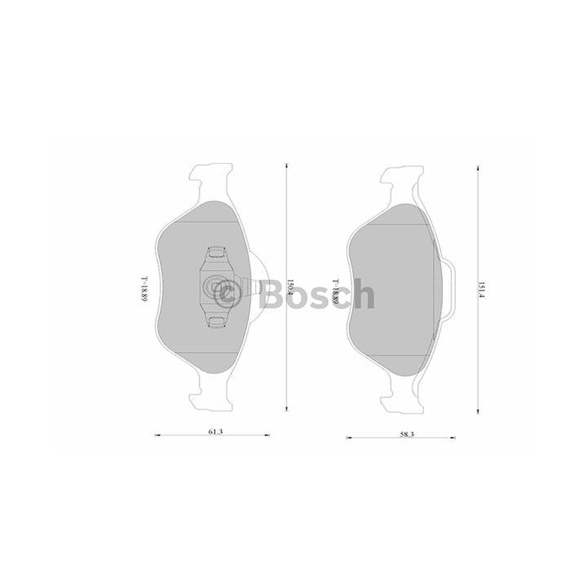 Bosch Blue Line Brake Pad Set Front DB1724BL