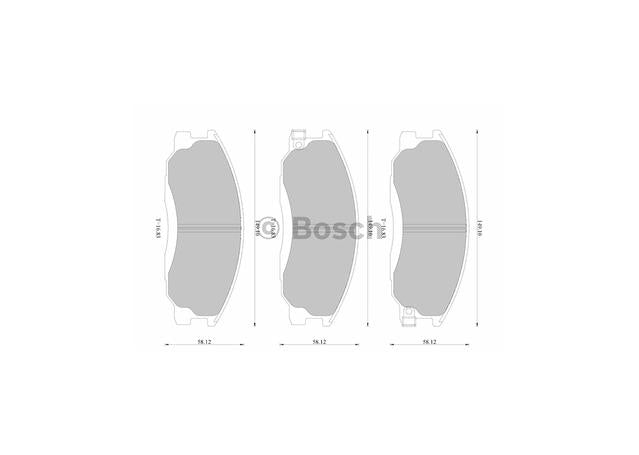 Bosch Blue Line Brake Pad Set Front DB1745BL