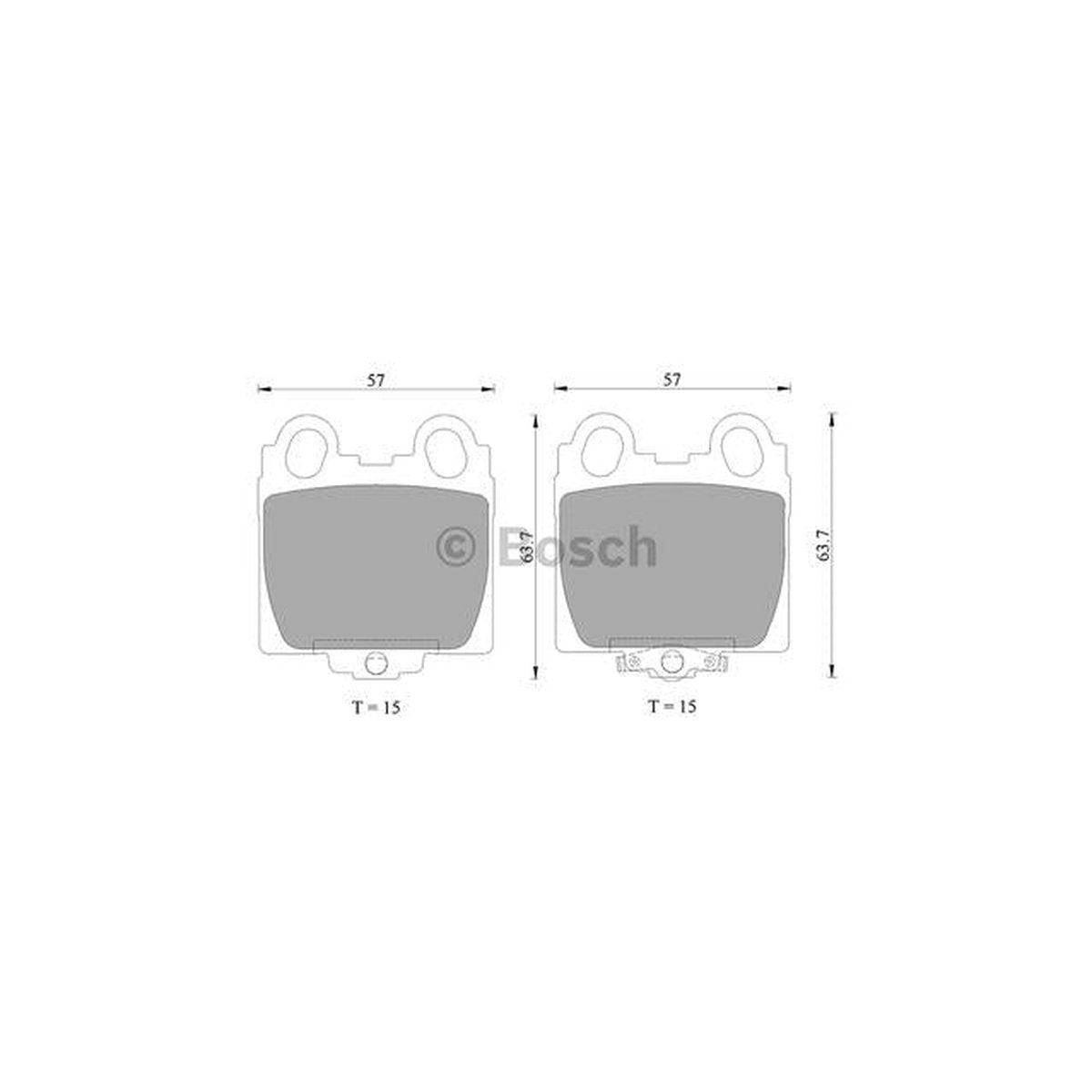 Bosch Blue Line Brake Pad Set Rear DB1416BL