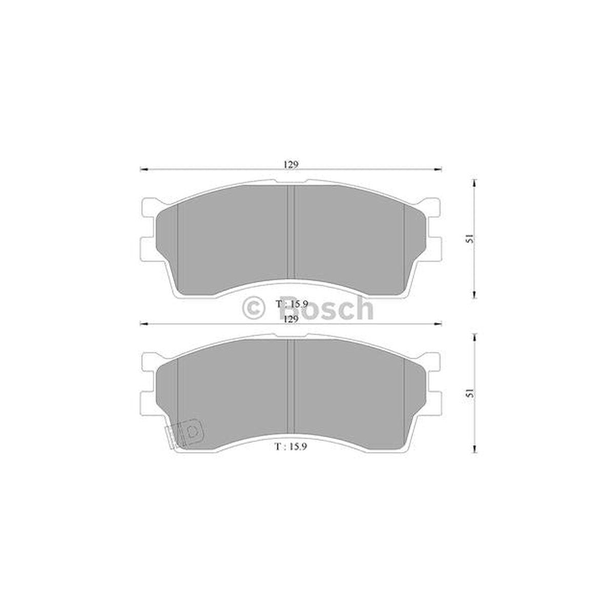 Bosch Blue Line Brake Pad Set Front DB1753BL