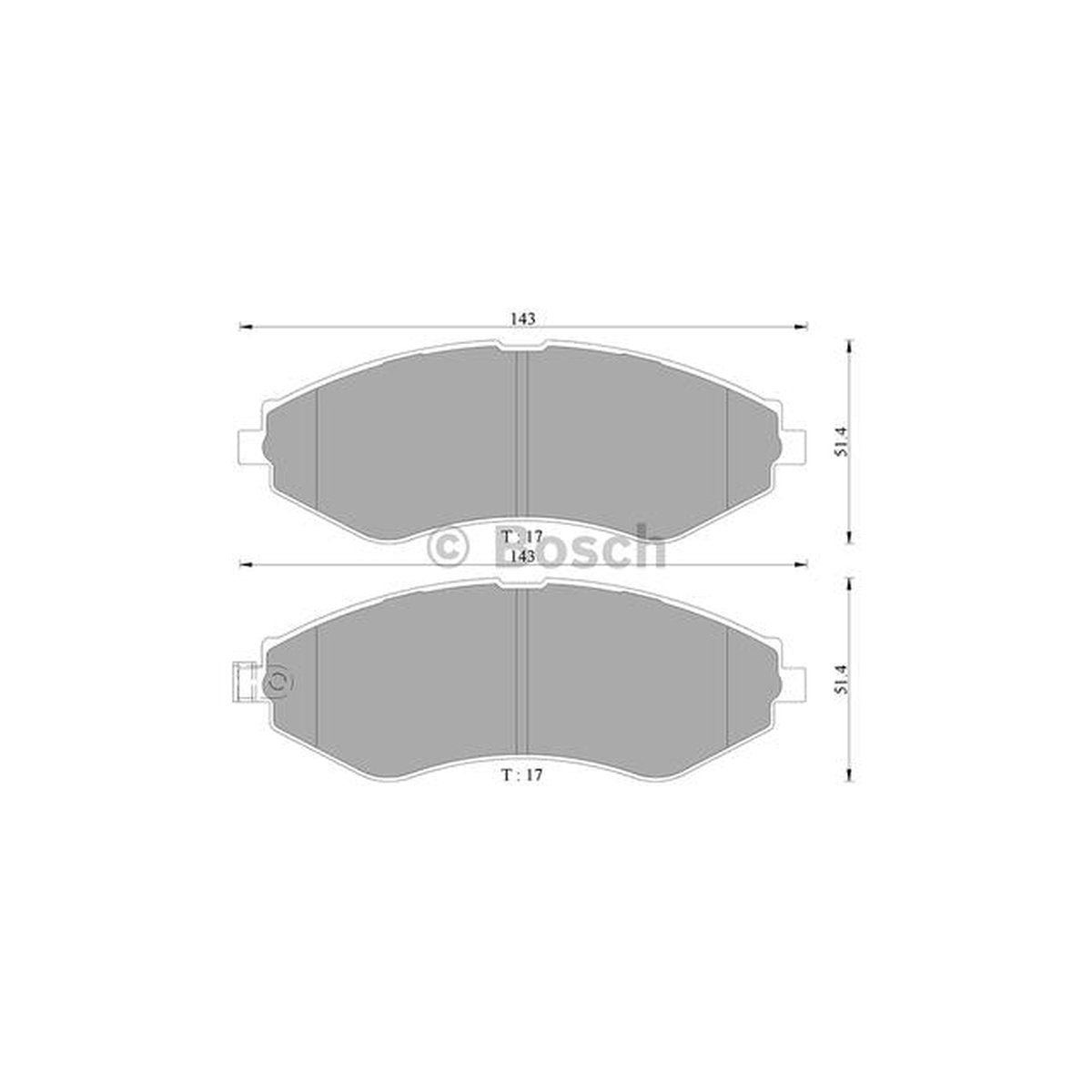 Bosch Blue Line Brake Pad Set Front DB1370BL