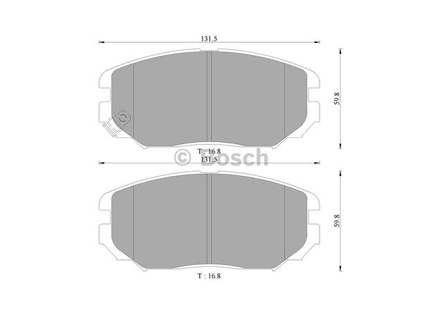 Bosch Blue Line Brake Pad Set Front DB1924BL