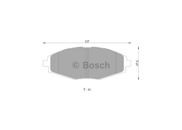 Bosch Blue Line Brake Pad Set Front DB1368BL