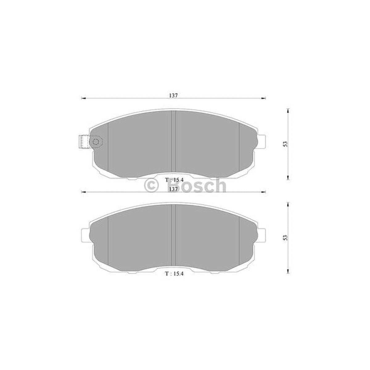 Bosch Blue Line Brake Pad Set Front DB1485BL