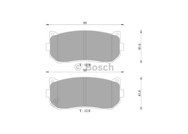 Bosch Blue Line Brake Pad Set Rear DB1466BL
