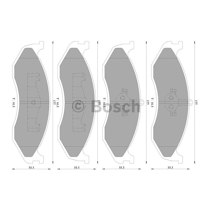 Bosch Blue Line Brake Pad Set Front DB1311BL