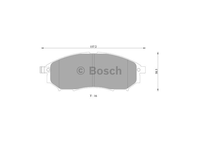 Bosch Blue Line Brake Pad Set Front DB1696BL