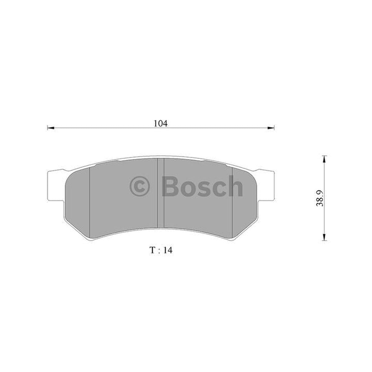 Bosch Blue Line Brake Pad Set Rear DB2056BL