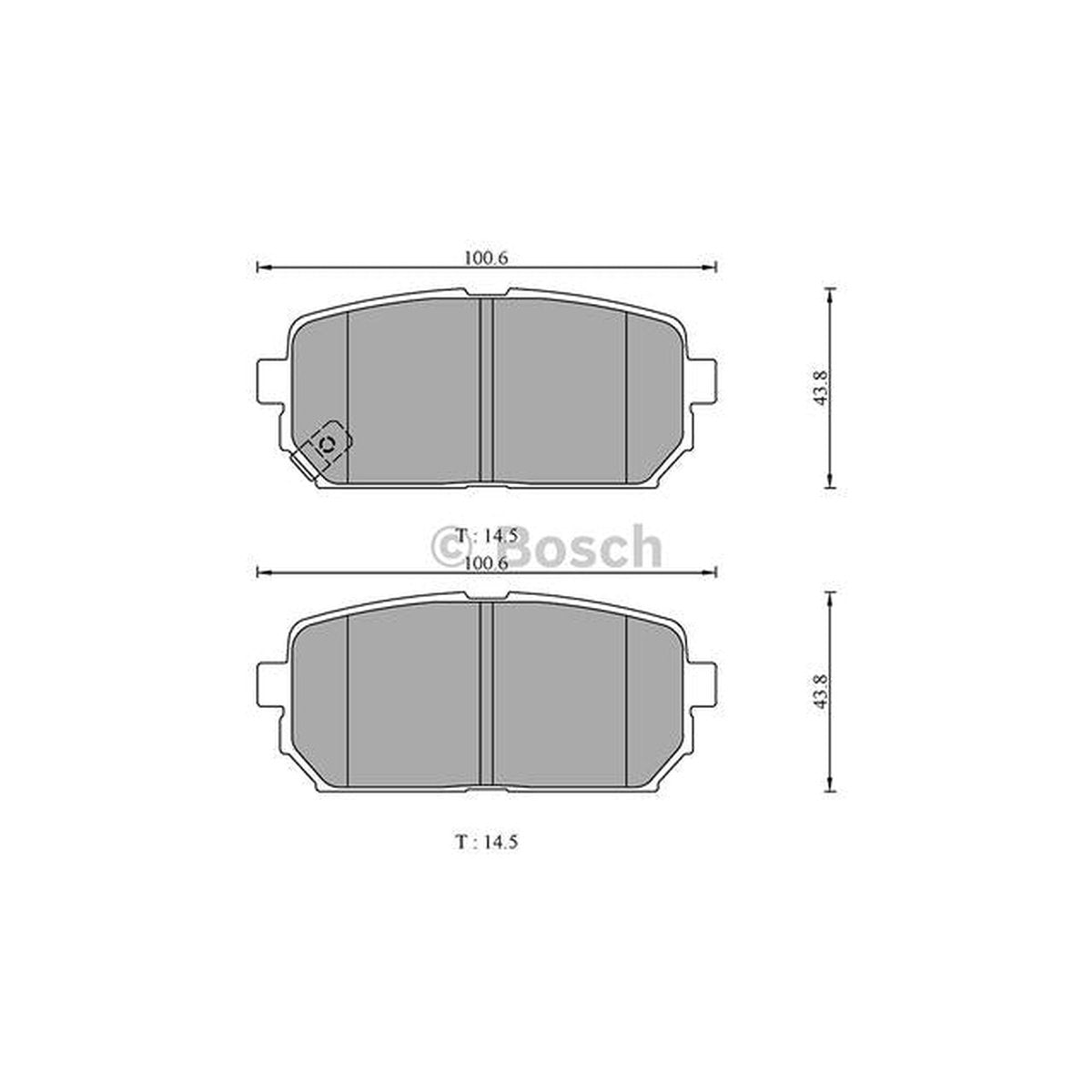Bosch Blue Line Brake Pad Set Rear DB2175BL