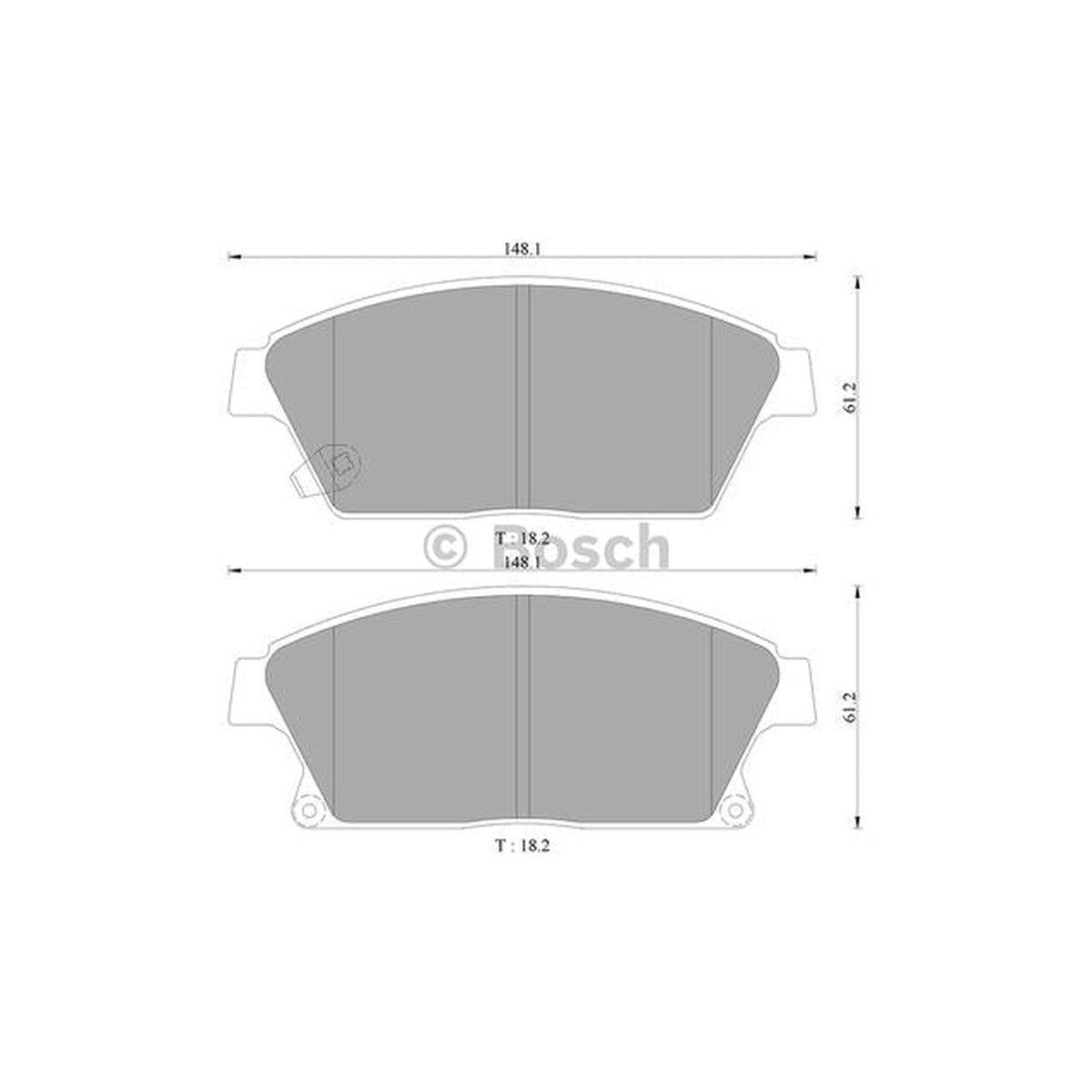 Bosch Blue Line Brake Pad Set Front DB2268BL