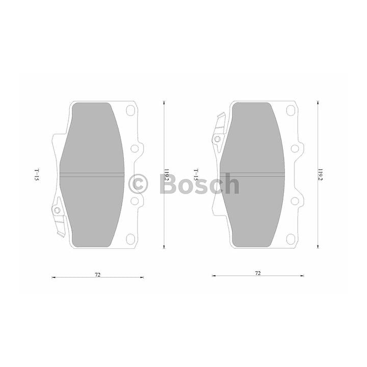 Bosch Blue Line Brake Pad Set Front DB1199BL