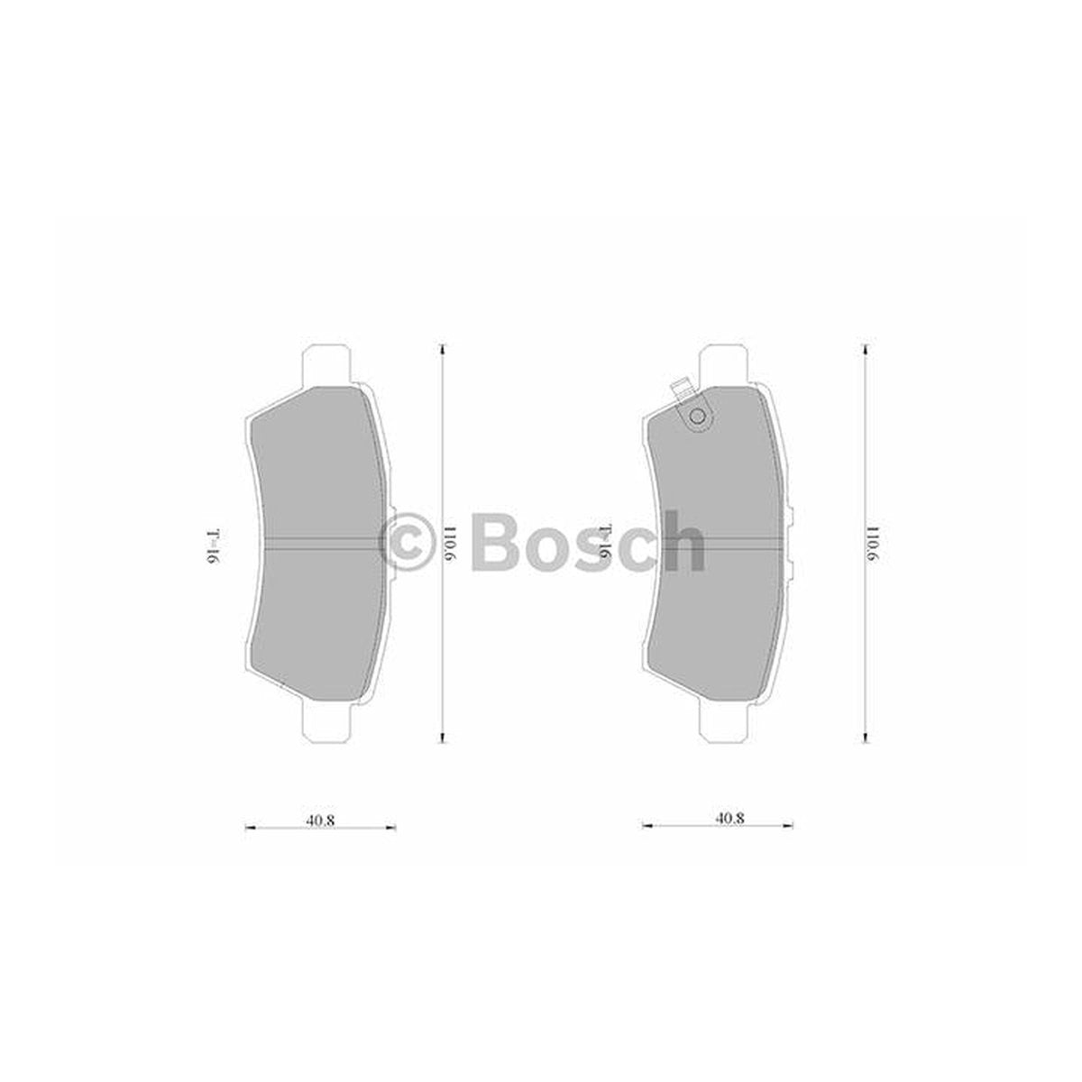 Bosch Blue Line Brake Pad Set Rear DB1919BL