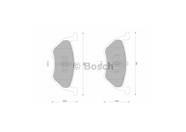 Bosch Blue Line Brake Pad Set Rear DB1996BL