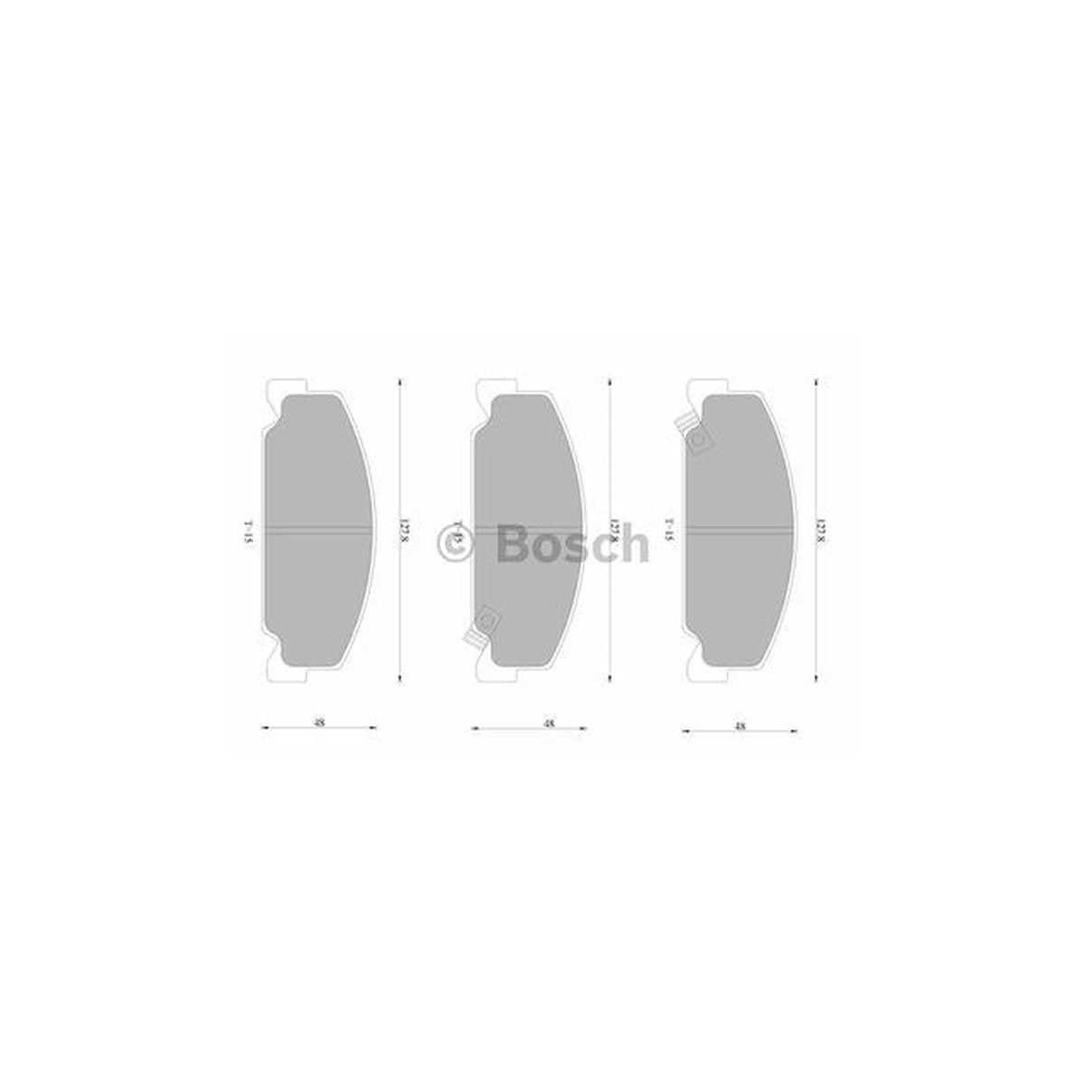 Bosch Blue Line Brake Pad Set Front DB390BL