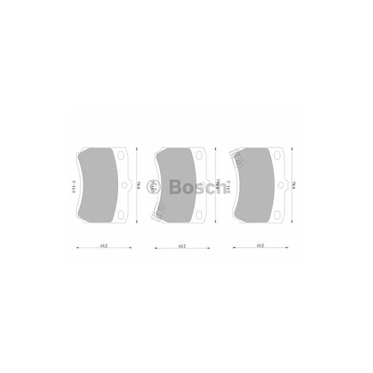 Bosch Blue Line Brake Pad Set Front DB442BL