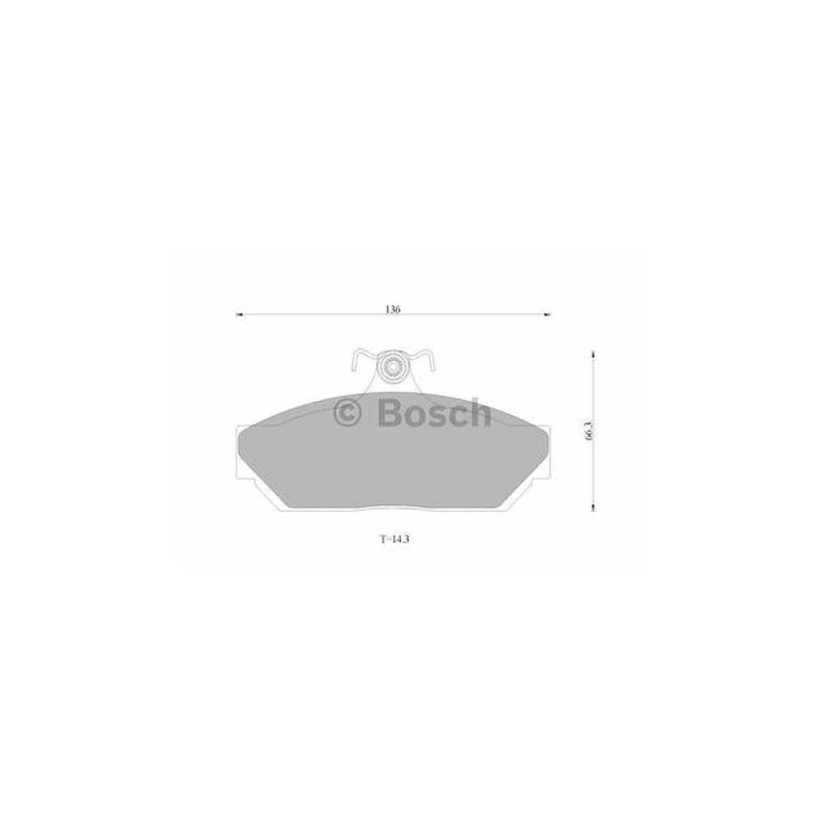 Bosch Blue Line Brake Pad Set Front DB1023BL