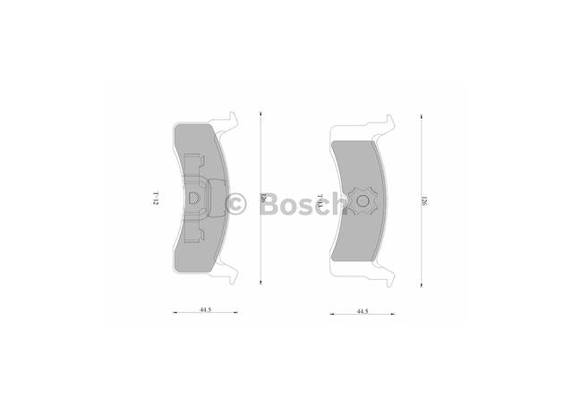 Bosch Blue Line Brake Pad Set Rear DB1104BL