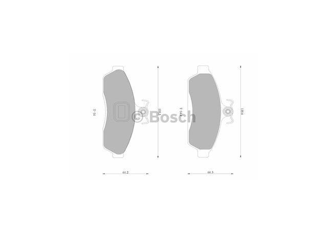 Bosch Blue Line Brake Pad Set Front DB1105BL