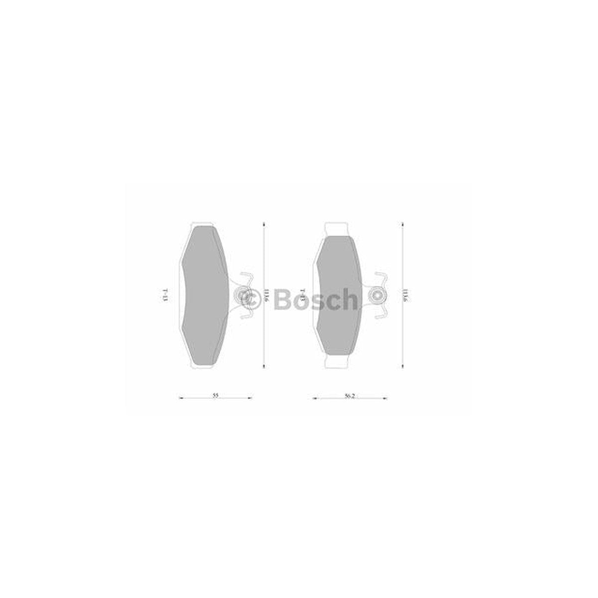 Bosch Blue Line Brake Pad Set Rear DB1106BL