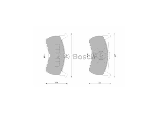 Bosch Blue Line Brake Pad Set Rear DB1109BL