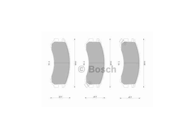 Bosch Blue Line Brake Pad Set Front DB1117BL