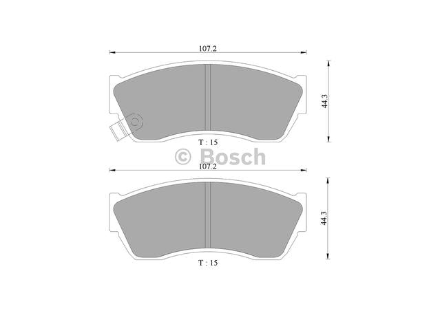 Bosch Blue Line Brake Pad Set Front DB1155BL