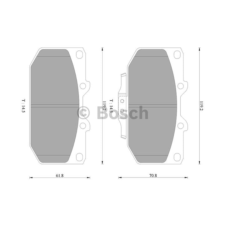 Bosch Blue Line Brake Pad Set Front DB1170BL