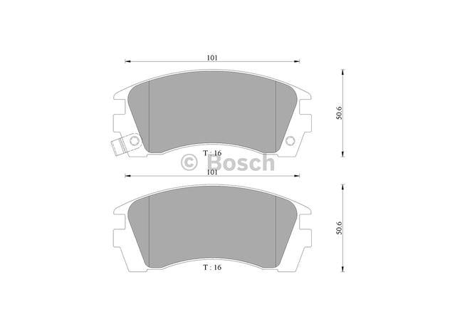 Bosch Blue Line Brake Pad Set Front DB1216BL
