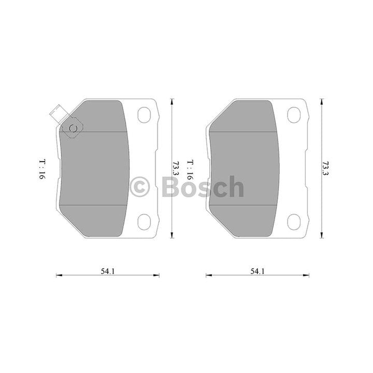 Bosch Blue Line Brake Pad Set Rear DB1220BL