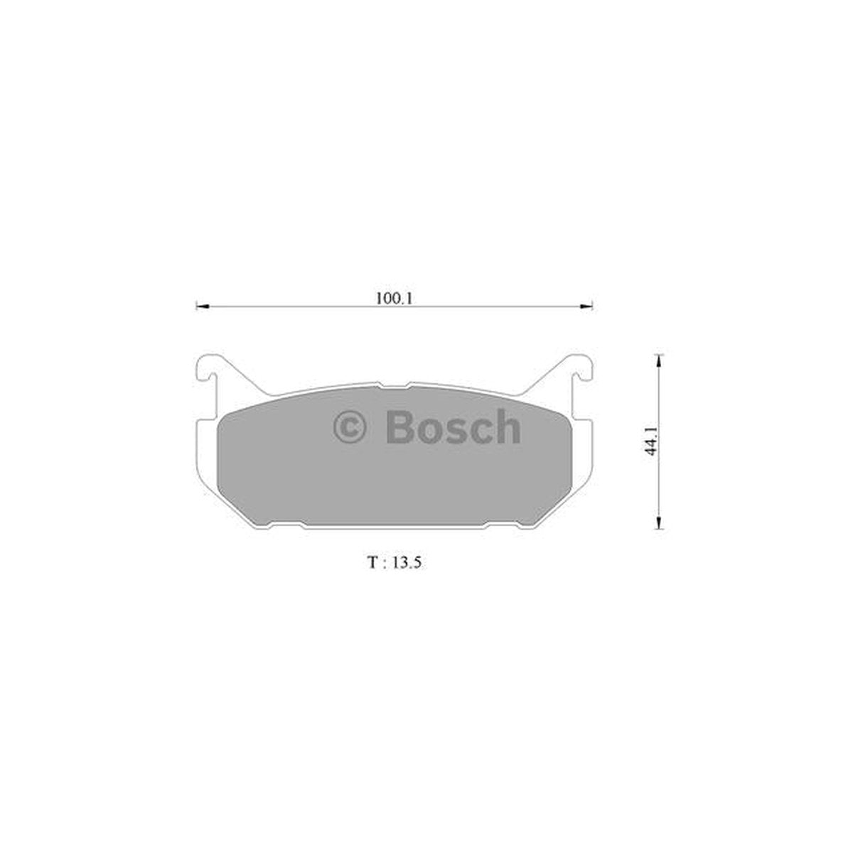 Bosch Blue Line Brake Pad Set Rear DB1254BL