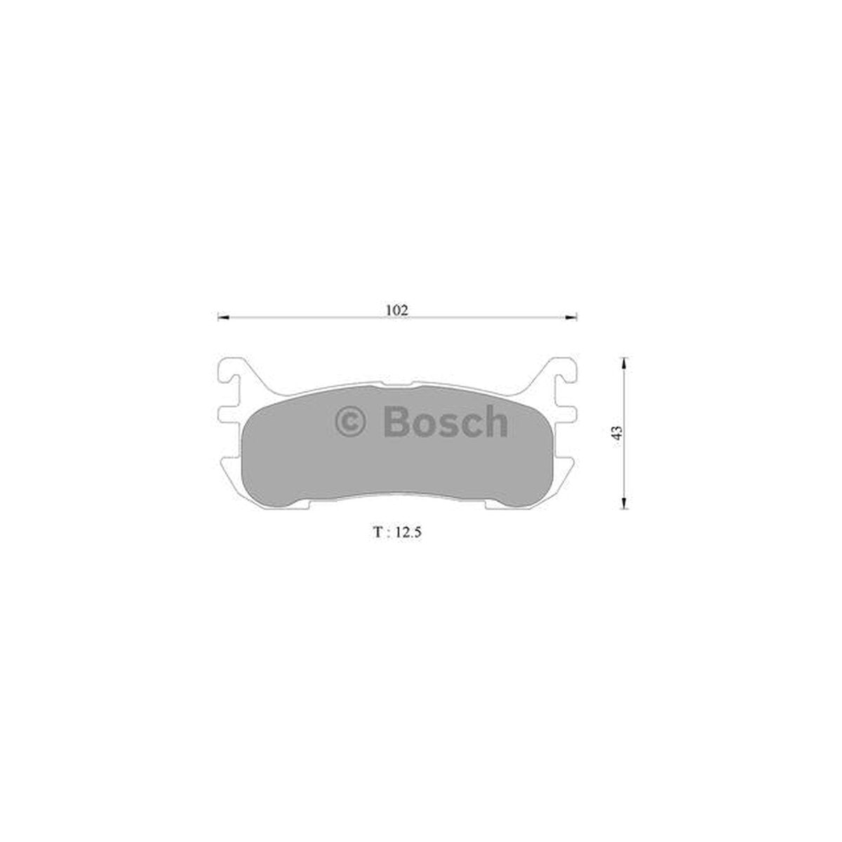 Bosch Blue Line Brake Pad Set Rear DB1291BL