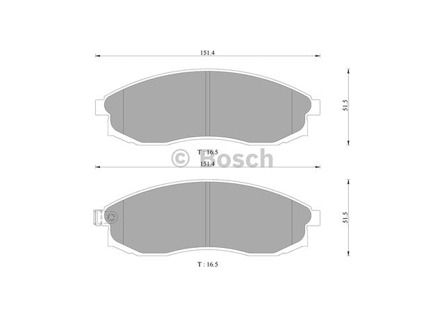Bosch Blue Line Brake Pad Set Front DB1308BL