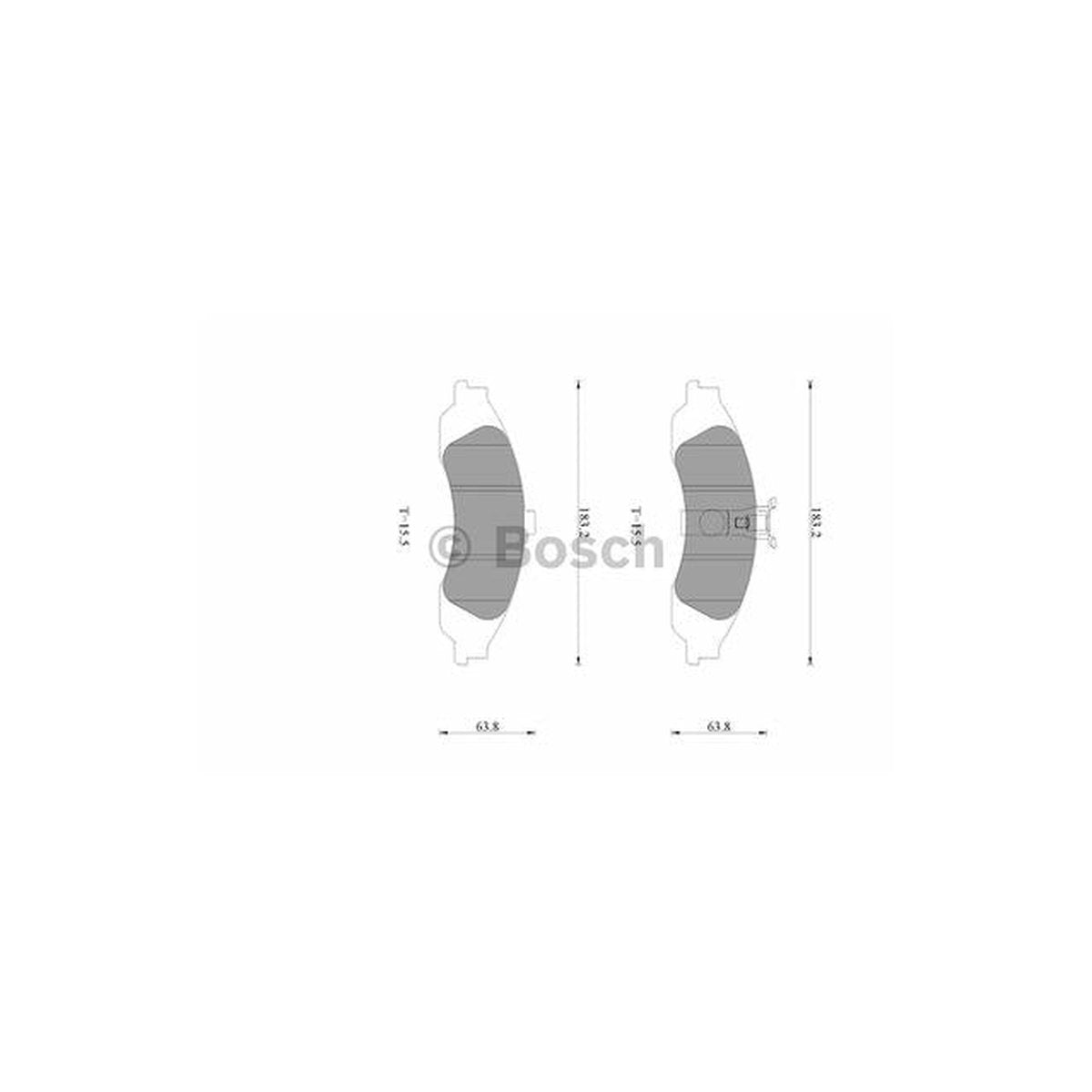 Bosch Blue Line Brake Pad Set Front DB1331BL