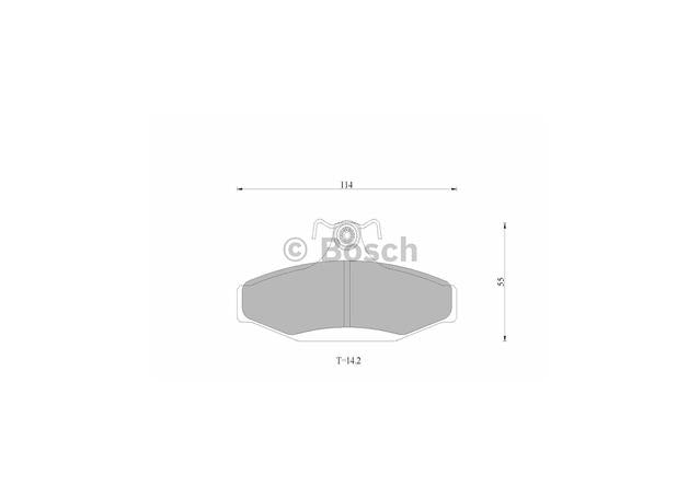 Bosch Blue Line Brake Pad Set Rear DB1376BL