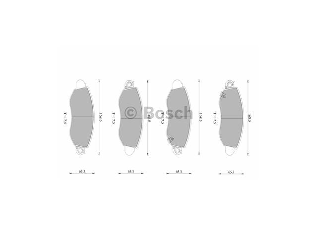 Bosch Blue Line Brake Pad Set Front DB1436BL