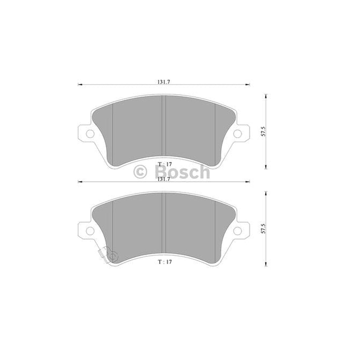 Bosch Blue Line Brake Pad Set Front DB1714BL