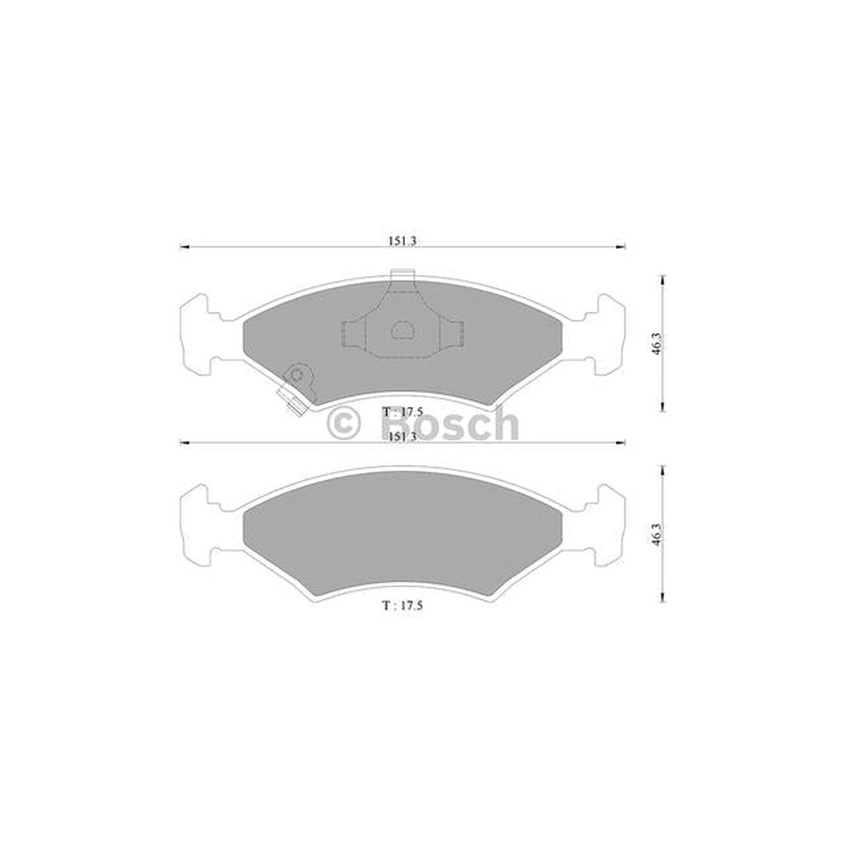 Bosch Blue Line Brake Pad Set Front DB1335BL