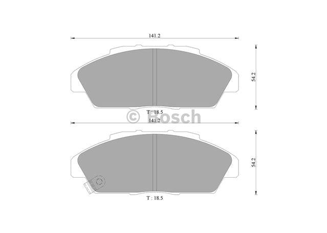 Bosch Blue Line Brake Pad Set Front DB1172BL